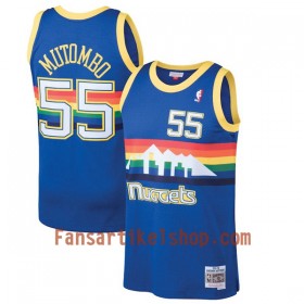 NBA Denver Nugget Trikot Dikembe Mutombo 55 Hardwood Classics Dunkelblau Swingman - Herren